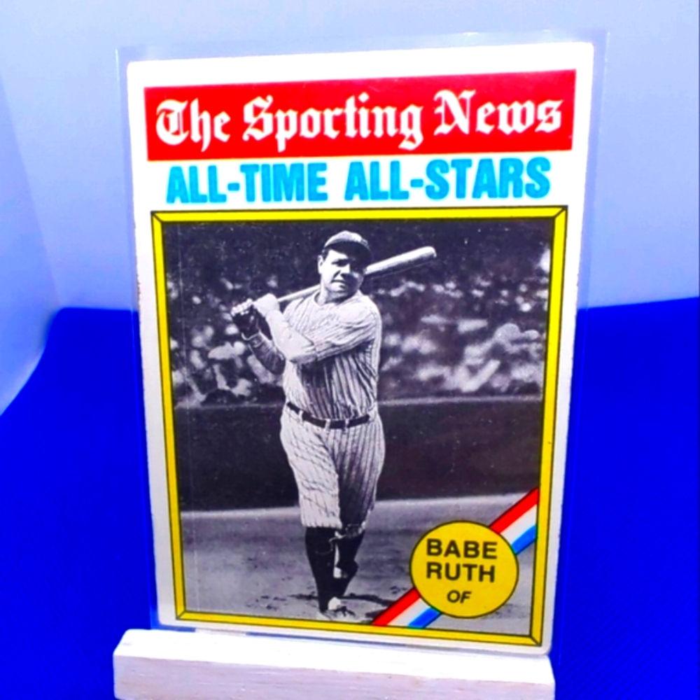 1976 Topps Baseball #345 BABE RUTH ALL-TIME LEADER NEAR MT✨
